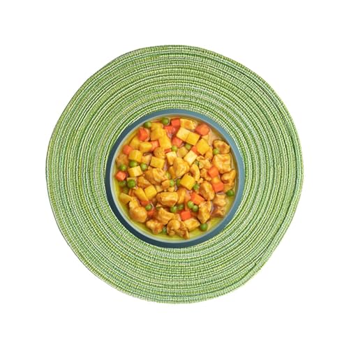 Duroecsain Runde Tischsets, Tischsets für Esstisch | hitzebeständige Küchendeckchen, Esstischmatte – wiederverwendbare Küchentischmatte, warme Kissen Duroecsain Runde Tischsets, Tischsets für Esstisch | hitzebeständige Küchendeckchen, Esstischmatte – wiederverwendbare Küchentischmatte, warme Kissen von Duroecsain