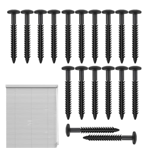 Duroecsain Schrauben für Jalousien mit Stöpseln | schwarze Befestigungselemente 8 cm, Montagezubehör für Schlösser Türstopper Türkanten Schränke Zuhause professionelle Bauherren Duroecsain Schrauben für Jalousien mit Stöpseln | schwarze Befestigungselemente 8 cm, Montagezubehör für Schlösser Türstopper Türkanten Schränke Zuhause professionelle Bauherren von Duroecsain
