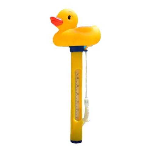 Duroecsain Schwimmbad Thermometer - Schwimmendes Pool Wasser Thermometer,Präzisionsmessgerät Für Spa Fischteich See Erwachsene Kinder von Duroecsain