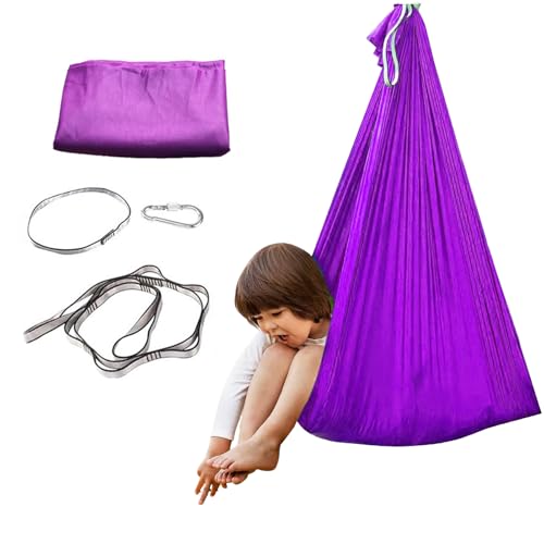 Duroecsain Sensorische Kinderhängematte für Kleinkinder, Schaukelstuhl für den Innenbereich für Kinder im Schlafzimmer, Park, Wohnzimmer, Garten, Hof, Klassenzimmer Duroecsain Sensorische Kinderhängematte für Kleinkinder, Schaukelstuhl für den Innenbereich für Kinder im Schlafzimmer, Park, Wohnzimmer, Garten, Hof, Klassenzimmer von Duroecsain