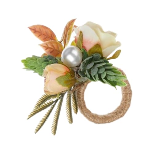Duroecsain Serviettenringe aus künstlichen Blumen, Serviettenringe, Hochzeitsserviettenringe, simulierter Blumenbüro-Serviettenhalter, Serviettenringe in Blumenform, Serviettenringhalter Duroecsain Serviettenringe aus künstlichen Blumen, Serviettenringe, Hochzeitsserviettenringe, simulierter Blumenbüro-Serviettenhalter, Serviettenringe in Blumenform, Serviettenringhalter von Duroecsain