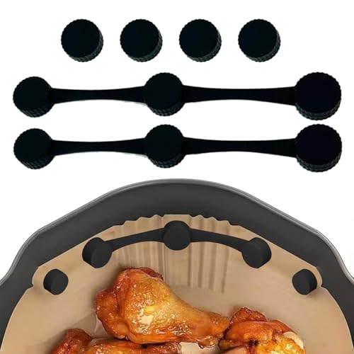 Duroecsain Silikon-Magnetschnalle aus Silikon, Luftfahrtgurte – Schloss aus Pergamentpapier, hitzebeständig, sichere Befestigung, Metallhalterung von Duroecsain