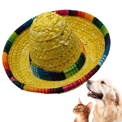 Duroecsain Sombrero Hüte - Geflochtene Mexiko Hüte Für Festparty | Weitkrempige Kostüm Deko Ausstattung | Karneval Fiesta Sommerfest Duroecsain Sombrero Hüte - Geflochtene Mexiko Hüte Für Festparty | Weitkrempige Kostüm Deko Ausstattung | Karneval Fiesta Sommerfest von Duroecsain