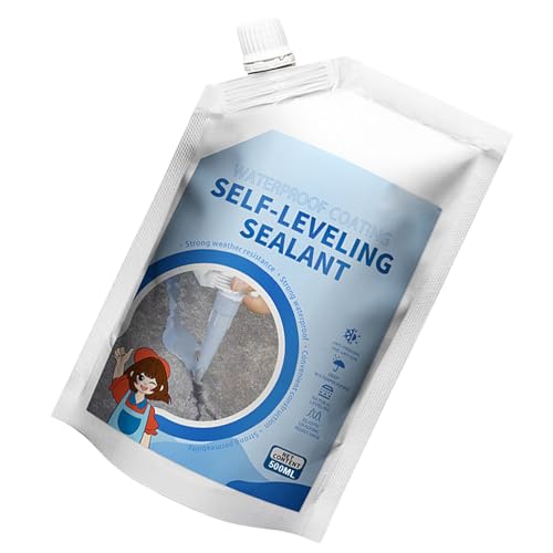 Duroecsain Spachtelmasse für Betonrisse – selbstnivellierende Paste für Wandleckagen – 500 ml zum Versiegeln von Rissen des Betons – wasserdicht für Boden Pool Badezimmer Wand Dach von Duroecsain