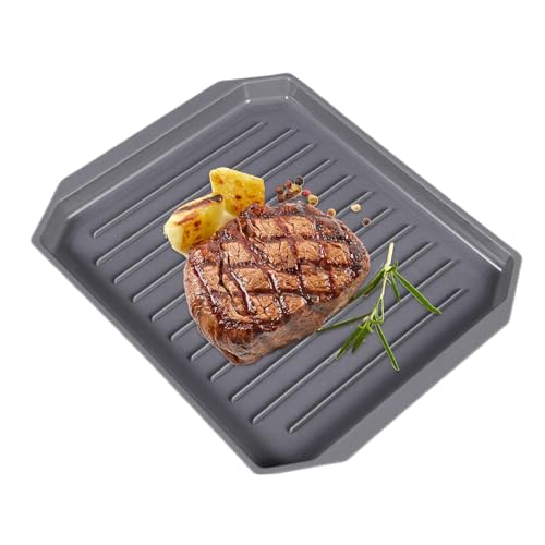 Duroecsain Speckpfanne für die Mikrowelle, Tablett zum Kochen in der Mikrowelle - - und Fleisch-Tablett | Mikrowellen-Bacon-Tablett in Lebensmittelqualität, leicht zu reinigen, für von Duroecsain