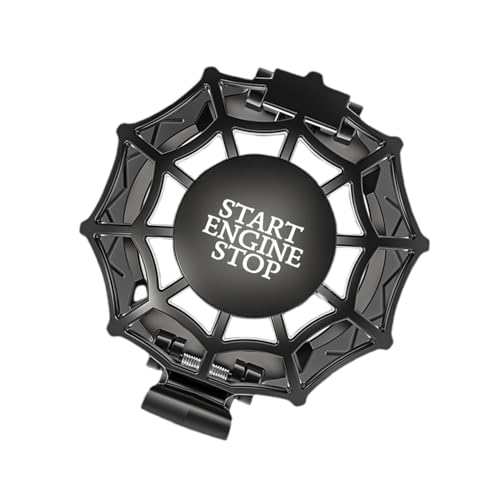 Duroecsain Spinnennetz Push Start Cover Spinnennetz Auto Starthilfe Abdeckung Auto Starthilfe Abdeckung Selbstklebende Abdeckung für Auto-Starttasten aus Legierung | Duroecsain Spinnennetz Push Start Cover Spinnennetz Auto Starthilfe Abdeckung Auto Starthilfe Abdeckung Selbstklebende Abdeckung für Auto-Starttasten aus Legierung | von Duroecsain