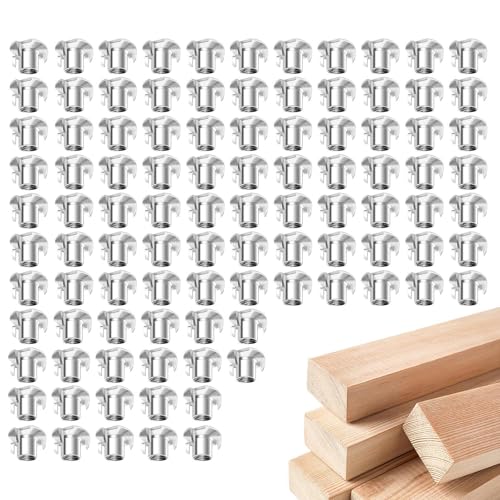 Duroecsain T-Muttern für Holz, T-Muttern aus Edelstahl – Mehrzweck-T-Mutter für Holzbearbeitung | 100X rostfreie T-Muttern Set, verschleißfeste Hardware-Muttern Duroecsain T-Muttern für Holz, T-Muttern aus Edelstahl – Mehrzweck-T-Mutter für Holzbearbeitung | 100X rostfreie T-Muttern Set, verschleißfeste Hardware-Muttern von Duroecsain