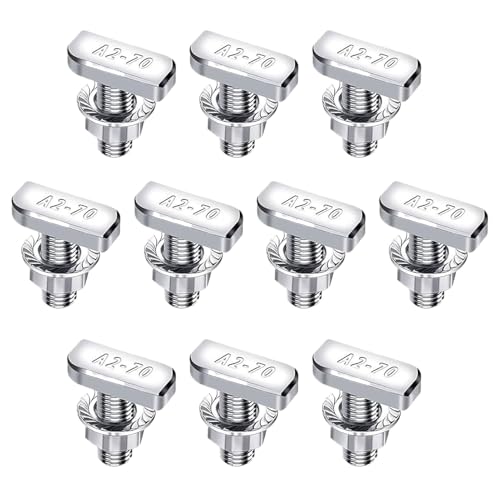 Duroecsain T-Nutze Schrauben Set - Schrauben Für T-Nuten Muttern Hardware Für Hammerkopf - Befestigungshardware für Werkbank Türmechanismus Solaranlagen Montage Industrieausrüstung Möbelbau Duroecsain T-Nutze Schrauben Set - Schrauben Für T-Nuten Muttern Hardware Für Hammerkopf - Befestigungshardware für Werkbank Türmechanismus Solaranlagen Montage Industrieausrüstung Möbelbau von Duroecsain