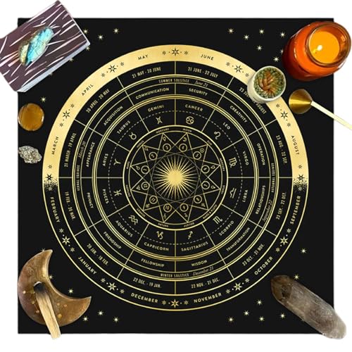 Duroecsain Tarot-Tischdecke, Tarot-Stoff | Gesellschaftsspielteppich quadratisch – zarter Astrologie-Orakelteppich, Gesellschaftsspielteppich aus elegantem Samt zum Lesen des Tarots Duroecsain Tarot-Tischdecke, Tarot-Stoff | Gesellschaftsspielteppich quadratisch – zarter Astrologie-Orakelteppich, Gesellschaftsspielteppich aus elegantem Samt zum Lesen des Tarots von Duroecsain