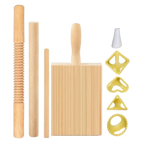 Duroecsain Teigherstellung, Nudelherstellungs-Set | Rollbrett-Maker mit Netzen | Ravioli-Stempel 8 x Küchenwerkzeuge, Nudelherstellungszubehör für italienisches Abendessen Duroecsain Teigherstellung, Nudelherstellungs-Set | Rollbrett-Maker mit Netzen | Ravioli-Stempel 8 x Küchenwerkzeuge, Nudelherstellungszubehör für italienisches Abendessen von Duroecsain