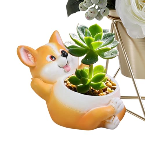 Duroecsain Tier-Blumentöpfe für Pflanzen | Pflanzgefäße in Tierform - Dekorative Vase aus Harz für Garten, Wohnzimmer, Rasen, Plantage, Küche, Schlafzimmer, Innen- und Außenbereich, Dekoration Duroecsain Tier-Blumentöpfe für Pflanzen | Pflanzgefäße in Tierform - Dekorative Vase aus Harz für Garten, Wohnzimmer, Rasen, Plantage, Küche, Schlafzimmer, Innen- und Außenbereich, Dekoration von Duroecsain