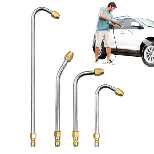 Duroecsain Verlängerung für Hochdruckreiniger, gebogen, wasserdicht, auslaufsicher – Hochdruckreiniger für Fenster, Terrasse, Garten und Dachrinnen von Duroecsain