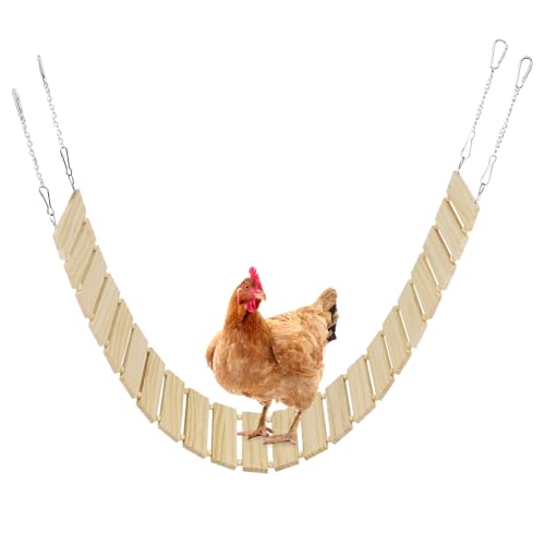 Duroecsain Vogelschaukel - Kletterbügel aus Holz für Hühner | Robustes Zubehör für Hühnerstall, Spielspielzeug für Hühner im Hühnerstallbereich Duroecsain Vogelschaukel - Kletterbügel aus Holz für Hühner | Robustes Zubehör für Hühnerstall, Spielspielzeug für Hühner im Hühnerstallbereich von Duroecsain