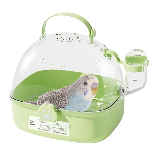 Duroecsain Vogeltrage,Reisevogelkäfig | Belüftet & Leicht Handgehaltene Transportbox Mit Trinkflasche Für Kleintiere Kätzchen Frettchen Kaninchen Reptilien von Duroecsain