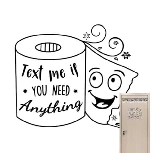 Duroecsain Wandsticker für Badezimmer, Wandsticker für Badezimmer, Toilettensitzaufkleber aus Papierrolle, Aufkleber für Toilettendeckel | niedlicher Aufkleber Duroecsain Wandsticker für Badezimmer, Wandsticker für Badezimmer, Toilettensitzaufkleber aus Papierrolle, Aufkleber für Toilettendeckel | niedlicher Aufkleber von Duroecsain
