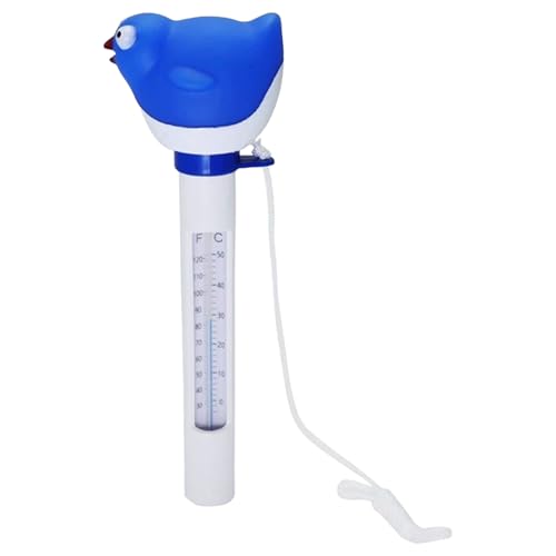 Duroecsain Wassertemperaturmesser - Wasserdichtes Wasserthermometer Für Pools,Wasserdichter Monitor mit einer Schnur Einfach Ablesbar Tragbar Badewannenzubehör für Spas Whirlpools und den Außenbereich von Duroecsain