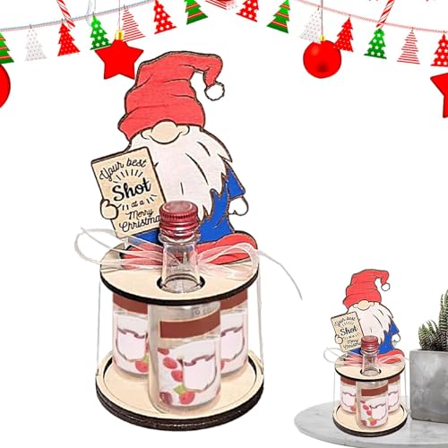 Duroecsain Weinregal für Weihnachten, Weinregal aus Holz, Weihnachtsdekoration, kreativer Alkoholhalter – Aufbewahrung von wiederverwendbaren Spirituosenflaschen, dekorativer Getränkehalter für Duroecsain Weinregal für Weihnachten, Weinregal aus Holz, Weihnachtsdekoration, kreativer Alkoholhalter – Aufbewahrung von wiederverwendbaren Spirituosenflaschen, dekorativer Getränkehalter für von Duroecsain