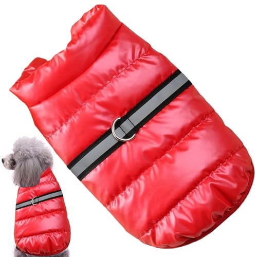 Duroecsain Winterjacke für kleine Hunde, Winterkleidung für kleine Hunde | warme reflektierende Hundejacke mit integriertem Geschirrloch – Jacke für Welpen für kalten Winter, Weste Duroecsain Winterjacke für kleine Hunde, Winterkleidung für kleine Hunde | warme reflektierende Hundejacke mit integriertem Geschirrloch – Jacke für Welpen für kalten Winter, Weste von Duroecsain