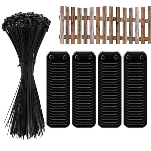 Duroecsain Zaunverbinder | PVC-Halterung für privaten , Befestigungsset wasserdicht für Geländer, Balkon, Terrassen und Gärten von Duroecsain