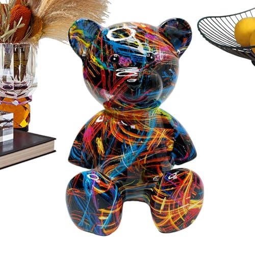 Figuren aus Kunstharz – sitzende Bärenskulptur, dekorativ, aus Harz, trendige Miniatur-Deko für Eingang, Wohnzimmer, Schlafzimmer, Büro, Garten, Schlafsaal, TV-Regal und festliche Einrichtung Figuren aus Kunstharz – sitzende Bärenskulptur, dekorativ, aus Harz, trendige Miniatur-Deko für Eingang, Wohnzimmer, Schlafzimmer, Büro, Garten, Schlafsaal, TV-Regal und festliche Einrichtung von Duroecsain