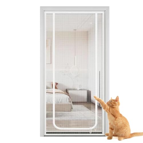 Fliegengittertür für Tiere – leichtes Moskitonetz für Haustiere | tragbarer Schutz 90 x 220 cm für Treppen Flur praktischer Zugang Wohnungen Balkon Häuser Fliegengittertür für Tiere – leichtes Moskitonetz für Haustiere | tragbarer Schutz 90 x 220 cm für Treppen Flur praktischer Zugang Wohnungen Balkon Häuser von Duroecsain