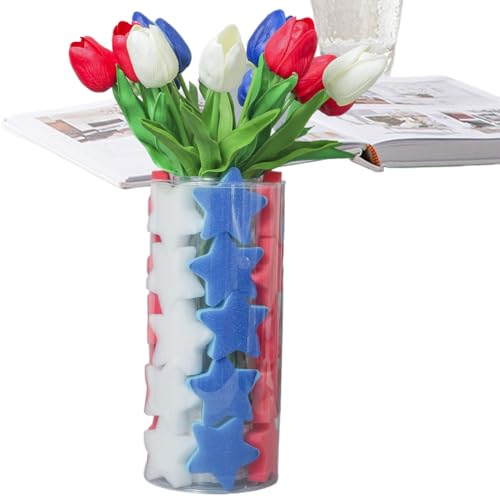 Füllung für Vasen, Heimdekoration, Sternenarrangement für Unabhängigkeitstag / 4. Juli | Künstliche Blumen aus Schaumstoff in Rot Blau für Blumenarrangements und Tischdekoration Füllung für Vasen, Heimdekoration, Sternenarrangement für Unabhängigkeitstag / 4. Juli | Künstliche Blumen aus Schaumstoff in Rot Blau für Blumenarrangements und Tischdekoration von Duroecsain