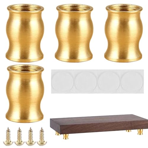 Füße aus Metall für Möbel, Holzständer für Möbel | Moderne rutschfeste Gleiter zum Nivellieren und Schutz auf Teppichen, Fliesen, Terrasse, Schlafzimmer, Wohnheim von Duroecsain