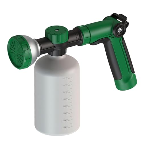 Gartenschlauch Spritzpistole, Hochdruck Handbrause Bewässerungssprüher für Bewässerung Autowaschen Haustiere Reinigung mit 500 ml Vorratsbehälter Gartenschlauch Spritzpistole, Hochdruck Handbrause Bewässerungssprüher für Bewässerung Autowaschen Haustiere Reinigung mit 500 ml Vorratsbehälter von Duroecsain