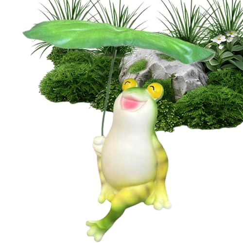 Gartenstatue Frosch | Dekorative Froschstatue für Garten im Freien – Dekoration für den Außenbereich, Rasen, künstlerische Skulpturen für Terrasse, Blumentopf und Dekoration Gartenstatue Frosch | Dekorative Froschstatue für Garten im Freien – Dekoration für den Außenbereich, Rasen, künstlerische Skulpturen für Terrasse, Blumentopf und Dekoration von Duroecsain