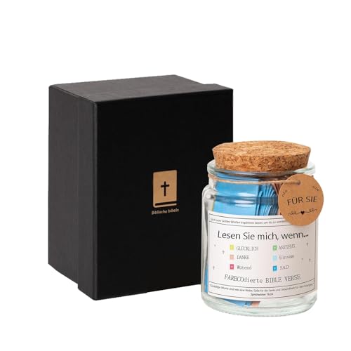 Glas mit Bibelversen Deutsch, Read Me When Bible Verses, Glas mit Hoffnung, Bibelverse, Bibelglas mit 90 Schriften zum Ausmalen, Gebetsbibelverse in einem Glas The Hope Jar Bible Verses(Deutsch) von Duroecsain