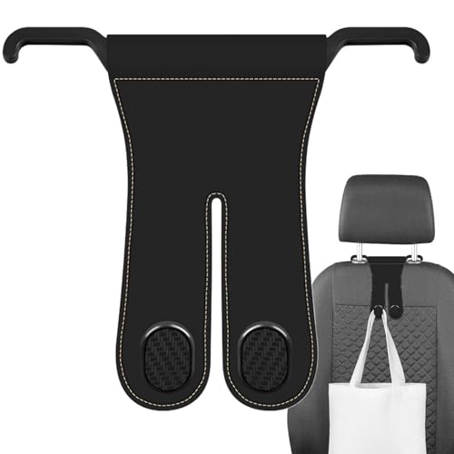 Handhaken für das Auto, Handtaschenhaken, Aufbewahrung von Fahrzeugen mit doppeltem Kopf | Handtaschenbügel für die hinteren Haken des Autositzes für Rucksack, Taschen, Telefon, Handhaken für das Auto, Handtaschenhaken, Aufbewahrung von Fahrzeugen mit doppeltem Kopf | Handtaschenbügel für die hinteren Haken des Autositzes für Rucksack, Taschen, Telefon, von Duroecsain