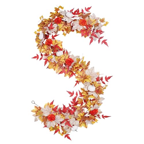 Herbstgirlande, Herbstgirlande | Türgirlande aus künstlichen Blättern, Beeren, Kürbissen, Thanksgiving-Hausdekoration, hängendes Ornament für Mantel Herbstgirlande, Herbstgirlande | Türgirlande aus künstlichen Blättern, Beeren, Kürbissen, Thanksgiving-Hausdekoration, hängendes Ornament für Mantel von Duroecsain