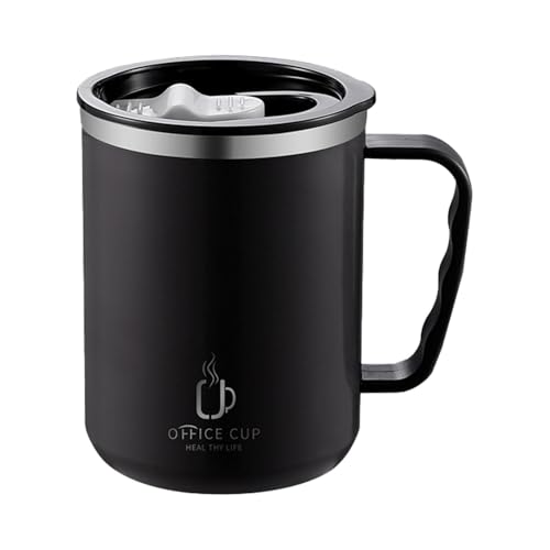 Kaffeebecher, 500 ml, Reise-Kaffeetasse, isolierter Deckel, auslaufsicherer Deckel, Thermoflasche aus Edelstahl, Thermobecher, luftdicht, wiederverwendbar Kaffeebecher, 500 ml, Reise-Kaffeetasse, isolierter Deckel, auslaufsicherer Deckel, Thermoflasche aus Edelstahl, Thermobecher, luftdicht, wiederverwendbar von Duroecsain