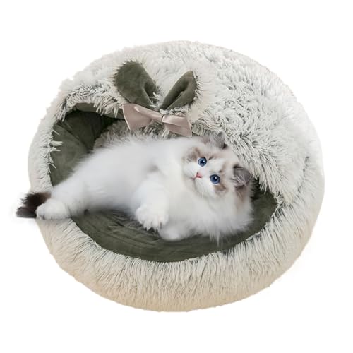 Katzen Kuppelbett,Runde Überzogene Katzenhöhle Höhle - Warmer Schlafsack Und Nest Für Winter Kleine Hunde Und Kätzchen - Innenbereich Balkon Wohnzimmer Wohnung Schlafzimmer Zuhause Katzen Kuppelbett,Runde Überzogene Katzenhöhle Höhle - Warmer Schlafsack Und Nest Für Winter Kleine Hunde Und Kätzchen - Innenbereich Balkon Wohnzimmer Wohnung Schlafzimmer Zuhause von Duroecsain