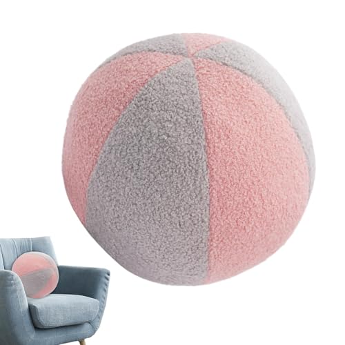 Kissen aus Plüsch, rundes Kissen aus Plüsch, Kissen in Kugelform, dekoratives Kissen, rund, bequem, für Sofa, Haus Kissen aus Plüsch, rundes Kissen aus Plüsch, Kissen in Kugelform, dekoratives Kissen, rund, bequem, für Sofa, Haus von Duroecsain