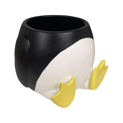 Pflanzgefäß aus Keramik, Pinguin-Tier, Kaktus-Blumentöpfe – 3D-bedruckter Keramiktopf in Form von | kreative Vase für den Innen- und Außenbereich, transparent von Duroecsain