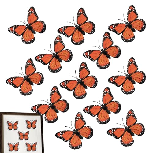 Schmetterlingsaufkleber für die Wand, 12 x dekorative 3D-Schmetterlinge | selbstklebend für Kinderzimmer, Mädchen und Jungen und Dekoration Schmetterlingsaufkleber für die Wand, 12 x dekorative 3D-Schmetterlinge | selbstklebend für Kinderzimmer, Mädchen und Jungen und Dekoration von Duroecsain