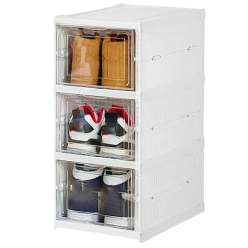 Schuhorganizer | Faltbarer Schuhständer, platzsparend, transparent, faltbar und stapelbar, für Zuhause, Stiefel, Schlafzimmer, Turnschuhe, Büro, Schlafsaal Schuhorganizer | Faltbarer Schuhständer, platzsparend, transparent, faltbar und stapelbar, für Zuhause, Stiefel, Schlafzimmer, Turnschuhe, Büro, Schlafsaal von Duroecsain