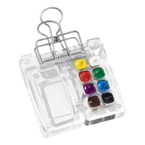 Schutzhülle für Aquarellmalpalette, magnetisches Farb-Tablett – Maletui mit mehreren Fächern – Palette mit Aquarell-Ablage für Reisen, Outdoor, Schutzhülle für Aquarellmalpalette, magnetisches Farb-Tablett – Maletui mit mehreren Fächern – Palette mit Aquarell-Ablage für Reisen, Outdoor, von Duroecsain
