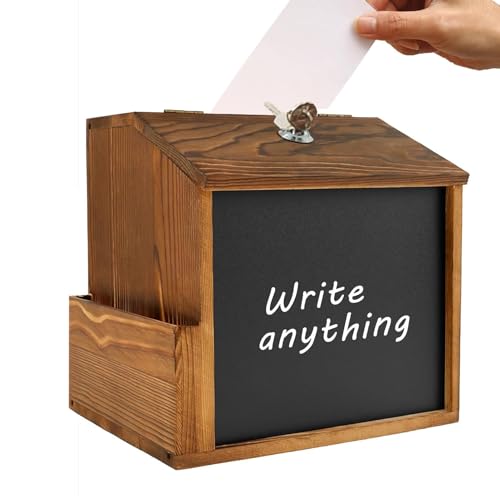 Spendenboxen für Spendenaktionen, Geldspendenboxen | Tombola-Boxen mit Schlitz | Retro Wand-Box aus Holz mit Wohltätigkeitspaar für das Gebet Spendenboxen für Spendenaktionen, Geldspendenboxen | Tombola-Boxen mit Schlitz | Retro Wand-Box aus Holz mit Wohltätigkeitspaar für das Gebet von Duroecsain