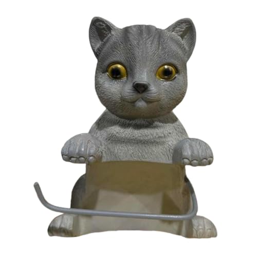 Toilettenpapierhalter, Katze, Toilettenpapierhalter, Wandhalterung, Kunstharz, Toilettenpapierhalter, ohne Bohren, Hygienepapierhalter, selbstklebend Toilettenpapierhalter, Katze, Toilettenpapierhalter, Wandhalterung, Kunstharz, Toilettenpapierhalter, ohne Bohren, Hygienepapierhalter, selbstklebend von Duroecsain