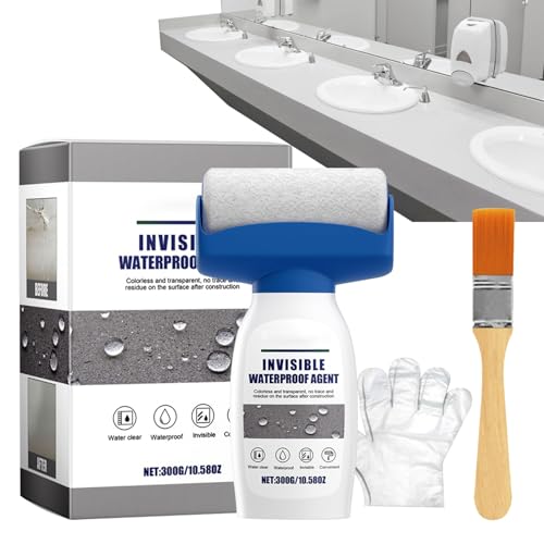 Wasserdichte Beschichtung, transparent, 300 ml, auslaufsicher, hohe Haftung, schnell trocknend, vielseitige Reparatur für Risse auf Beton, Holz, Metall und Dachrinnen von Duroecsain