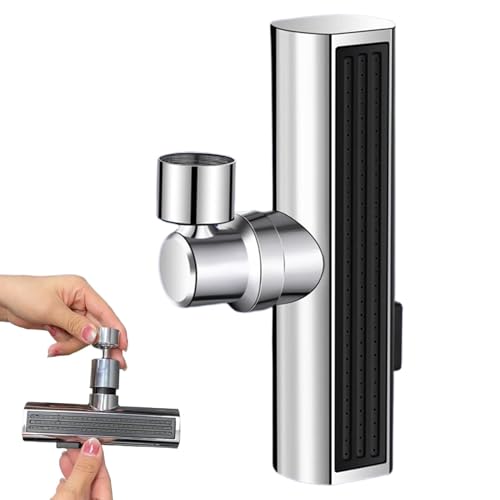 Wasserhahn Düse mit 3 Funktionen, Küchenspülen-Wasserhahnkopf, Ersatz für Küchenarmatur-Kopf, Sprühkopf zur Verlängerung des Wasserhahnkopfes für Waschbecken im Badezimmer von Duroecsain