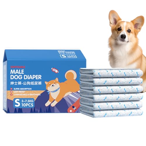 Windeln für Welpen | Wiederverwendbare Windeln mit hoher Saugfähigkeit – elastischer Auslaufschutz für Reisen zu Hause – Haustiere mit eingeschränkter Mobilität Windeln für Welpen | Wiederverwendbare Windeln mit hoher Saugfähigkeit – elastischer Auslaufschutz für Reisen zu Hause – Haustiere mit eingeschränkter Mobilität von Duroecsain