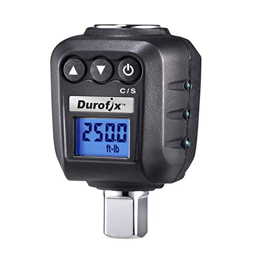 Durofix RM604-4A Digitaler Winkel-Drehmomentadapter (7,6–76,2 m-lbs, max. 720 Grad) mit akustischem LED-Alarm, 1,27 cm von Durofix