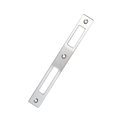 Duronge Schließblech Edelstahl, Winkelschliessblech, Türanschlag für Türschlösser, 1 Stück Einlass-Schliessblech Zimmertür für Türschlösser (172 mm x 22 mm x 1.1 mm) von Duronge