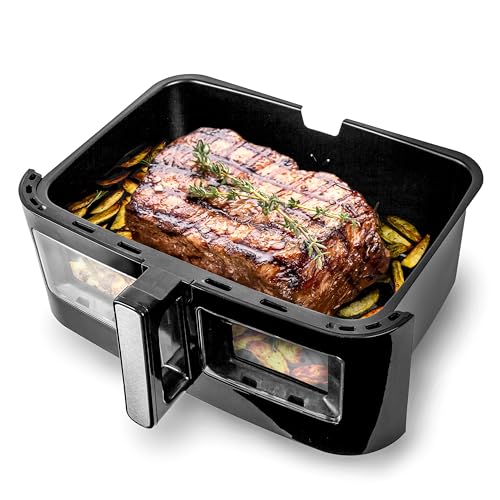 Duronic AFD1 Heißluftfritteuse Ersatzkorb | 10 Liter Volumen | Großer Frittierkorb für Duronic AF24 Fritteuse | Portion für die ganze Familie | Frittieren ohne Öl | Zubehör für Air Fryer von Duronic