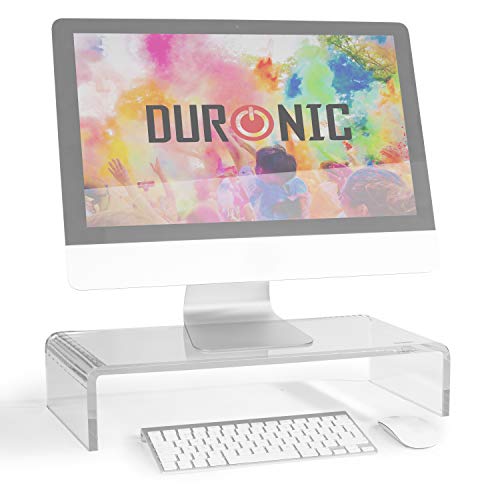 Duronic DM053 Monitorständer | 50 x 20 cm Acrylglasplatte | Bis 30 kg | Ergonomischer Bildschirmständer Schreibtisch | Schreibtischaufsatz Monitor und Laptop | Bildschirmerhöhung LCD LED OLED TV Duronic DM053 Monitorständer | 50 x 20 cm Acrylglasplatte | Bis 30 kg | Ergonomischer Bildschirmständer Schreibtisch | Schreibtischaufsatz Monitor und Laptop | Bildschirmerhöhung LCD LED OLED TV von Duronic