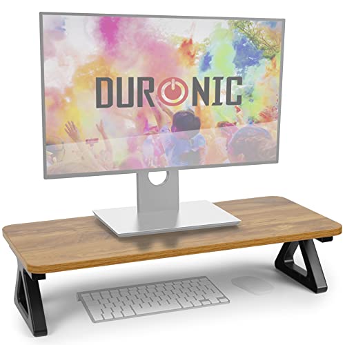 Duronic DM06-1 AW Monitorständer, 62 x 30 cm, Schreibtischaufsatz Erhöhung Bildschirmständer, Dual Monitor Riser Bildschirmerhöhung, 10 kg belastbar von Duronic