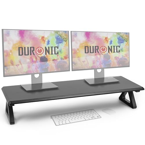 Duronic DM06-2 BK Monitorständer, 82 x 30 cm, Schreibtischaufsatz Erhöhung Bildschirmständer, Dual Monitor Riser Bildschirmerhöhung, 10 kg belastbar Duronic DM06-2 BK Monitorständer, 82 x 30 cm, Schreibtischaufsatz Erhöhung Bildschirmständer, Dual Monitor Riser Bildschirmerhöhung, 10 kg belastbar von Duronic